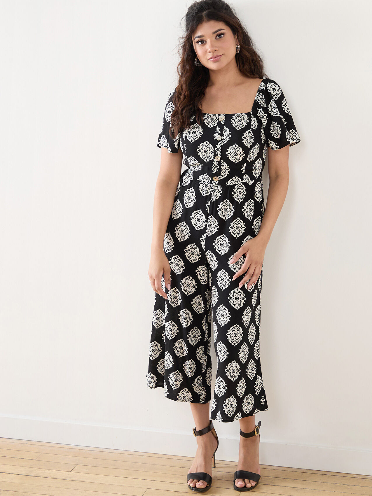 Crop jumpsuit petite discount