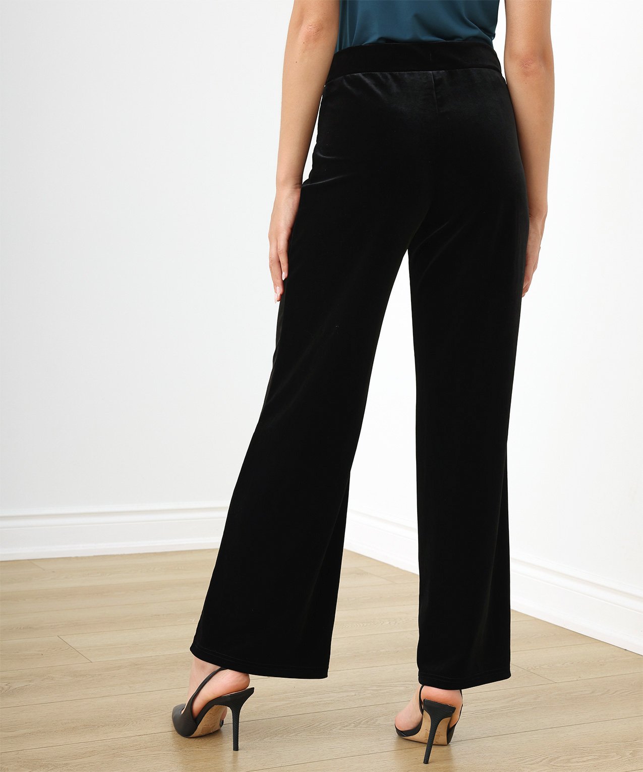 Velvet Wide-Leg Trouser