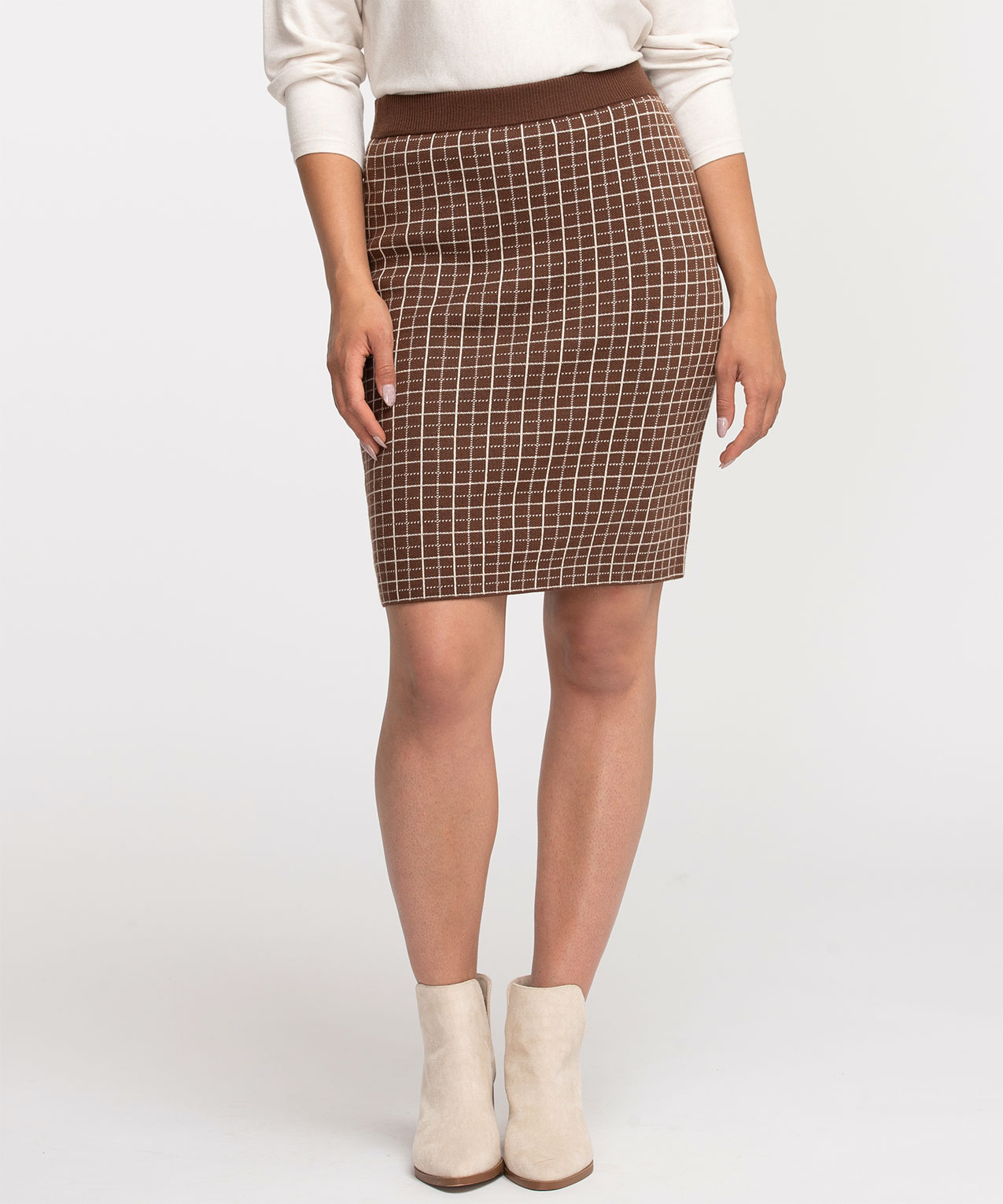 Sweater knit pencil skirt 2025