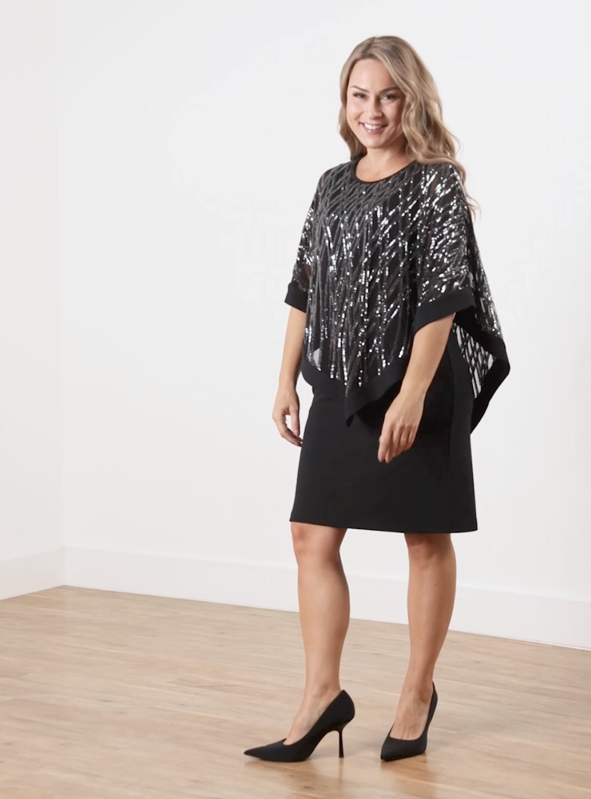 Petite Luxe Pop Over Dress