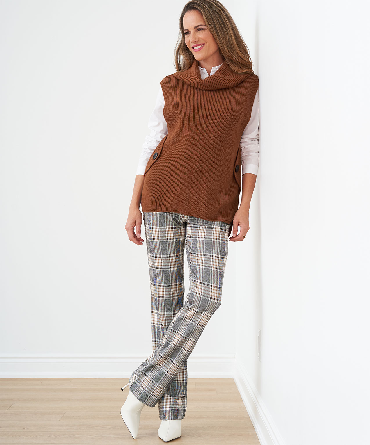 Sweater vest turtleneck store