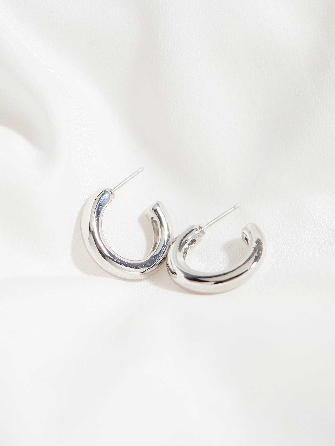 Topshop silver hoops hotsell